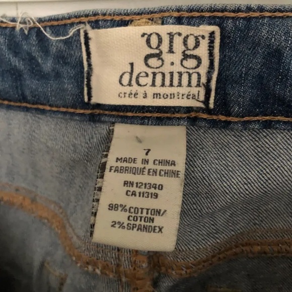 GRG DENIM cropped low rise jeans - Picture 4 of 6